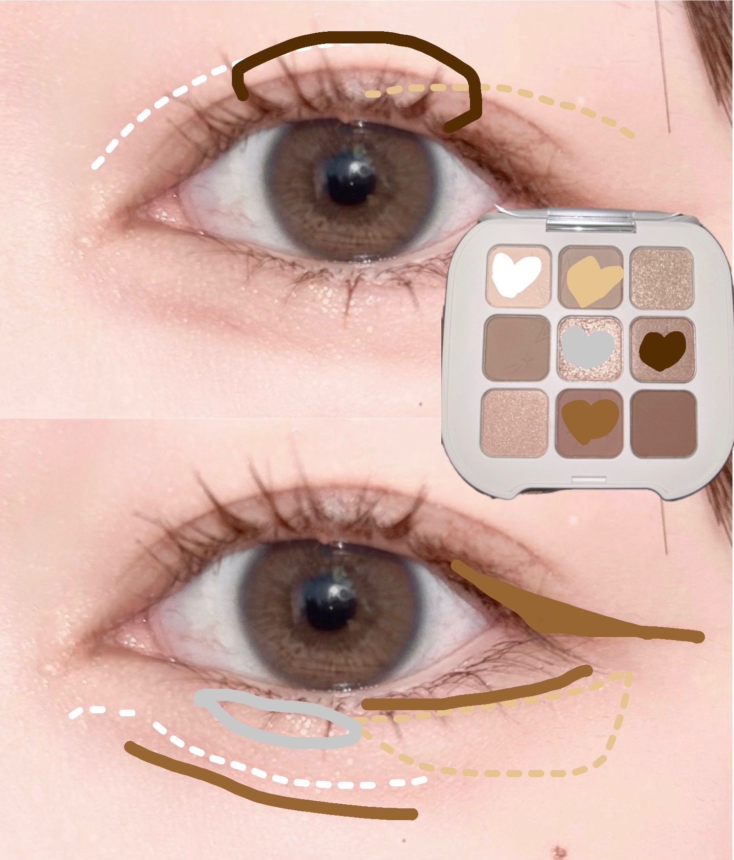 PERFECT DIARY (パーフェクトダイアリー)「原石」9色アイシャドウ　クリスマス限定/PERFECT DIARY/アイシャドウパレットを使ったクチコミ（2枚目）