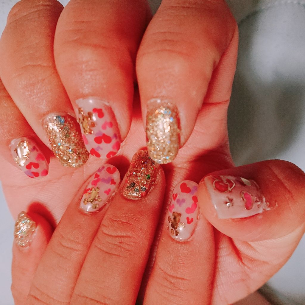 AT濃密グラマラス/セリア/マニキュアを使ったクチコミ(3枚目)