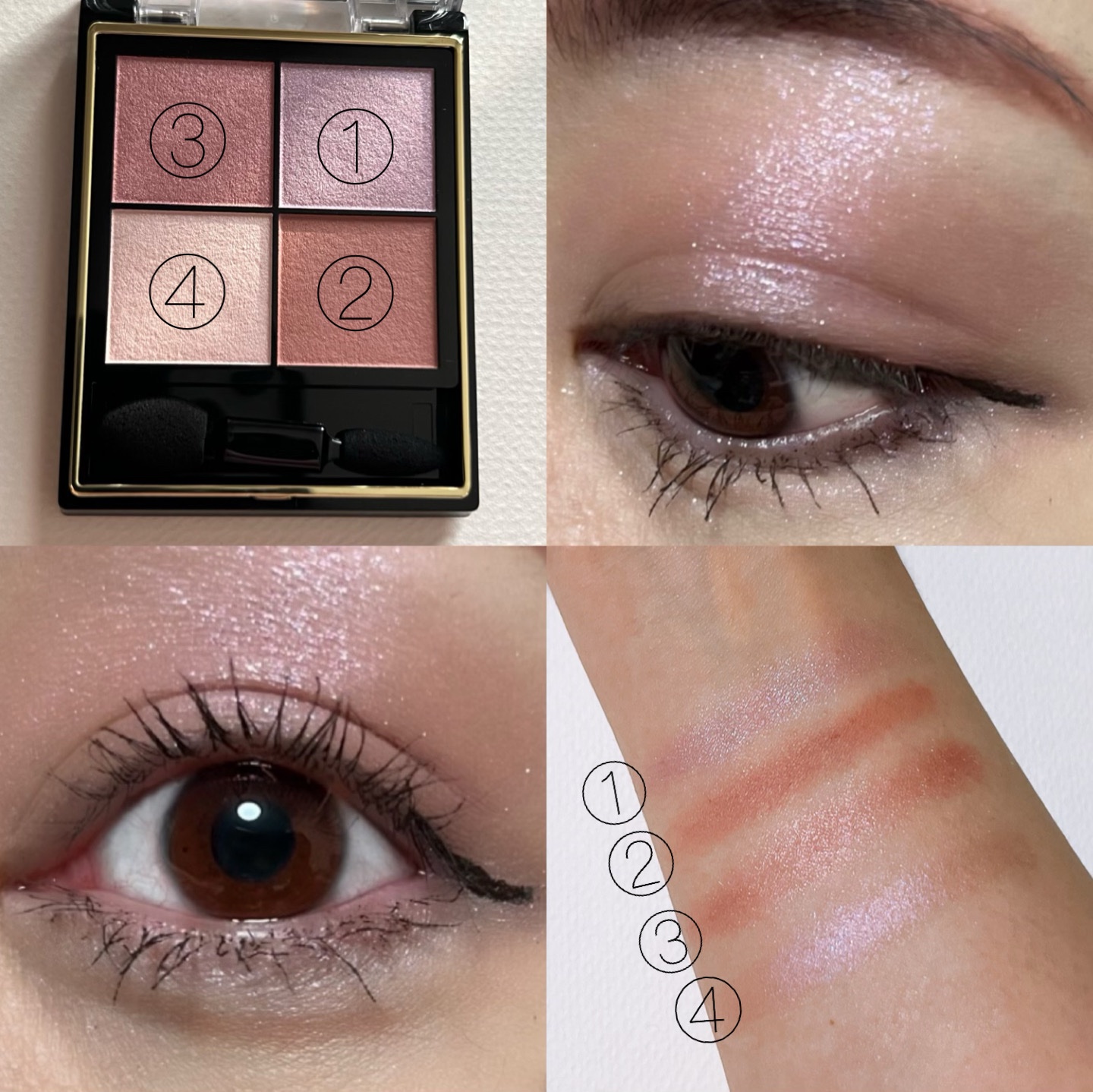 リアルクローズシャドウ/excel/アイシャドウパレットを使ったクチコミ（2枚目）