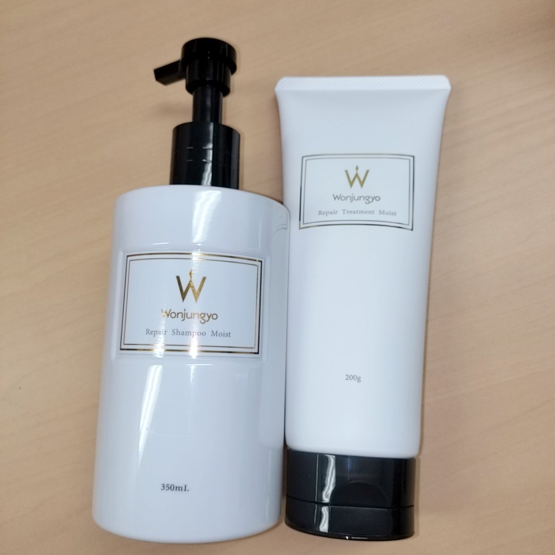 ウォンジョンヨ リペアシャンプー モイスト／リペアトリートメント モイスト/Wonjungyo/市販シャンプーを使ったクチコミ（1枚目）