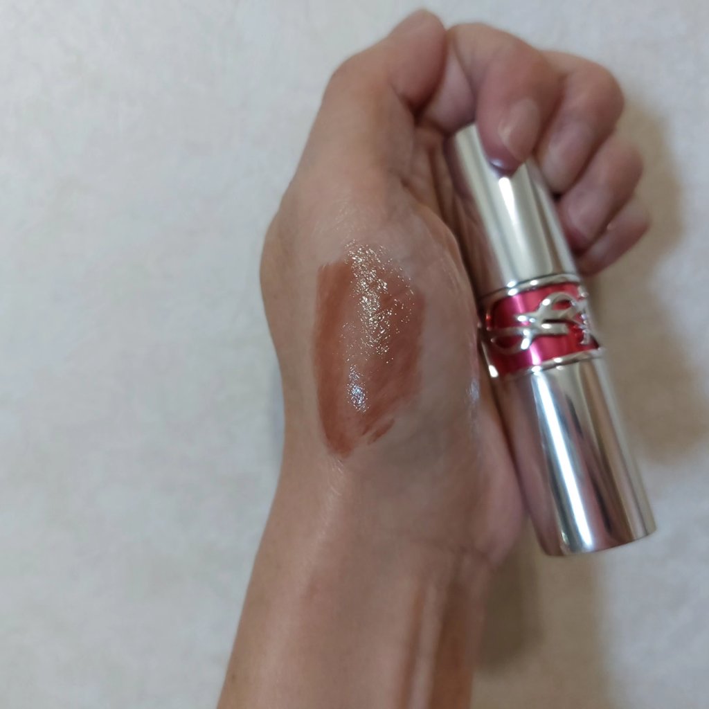 YSL ラブシャイン キャンディグレーズ No.14 シニックブラウン/YVES SAINT LAURENT BEAUTE/口紅を使ったクチコミ（1枚目）