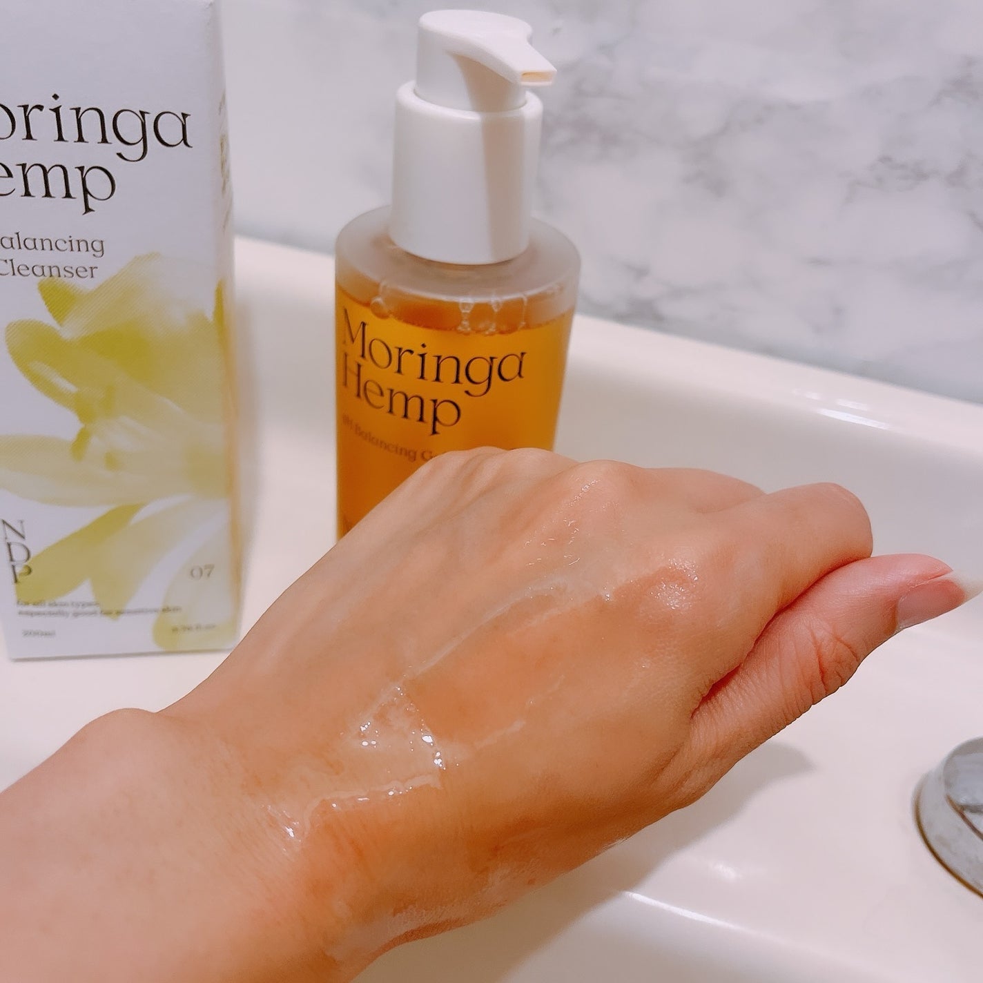 モリンガヘンプpHバランシングジェルクレンザー/NATURAL DERMA PROJECT/クレンジングジェルを使ったクチコミ(3枚目)