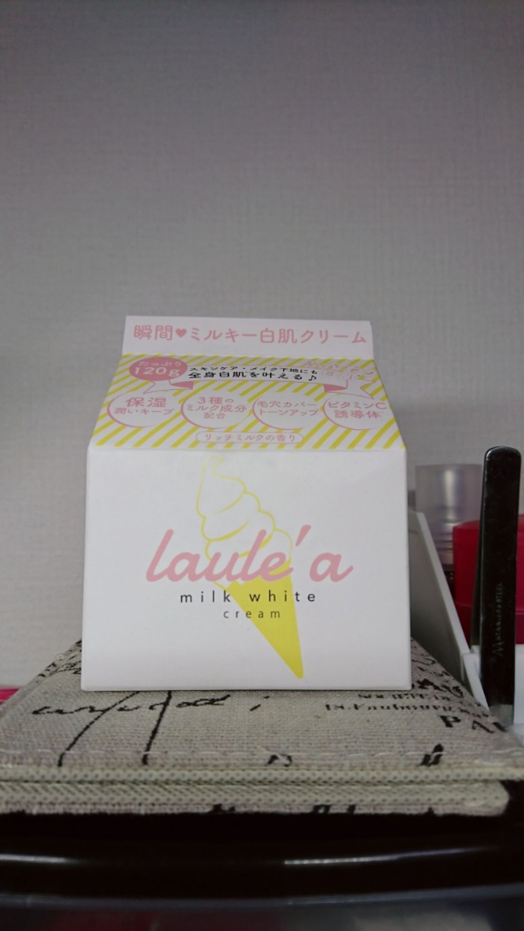 ミルクホワイトクリーム/Laule'a/フェイスクリームを使ったクチコミ（1枚目）