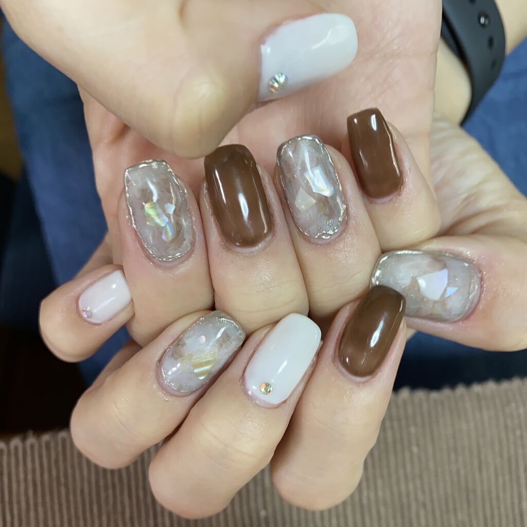 ジェルネイル（ライト対応）/セリア/ジェルネイルを使ったクチコミ（1枚目）