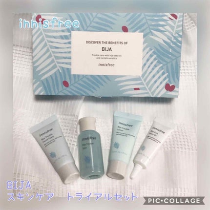 innisfree ビジャ スキンケア トライアルセットのクチコミ「みなさんこんにちは😃
ちょっと前々から気になっていた、innisfree購入してみました✨
.....」(1枚目)
