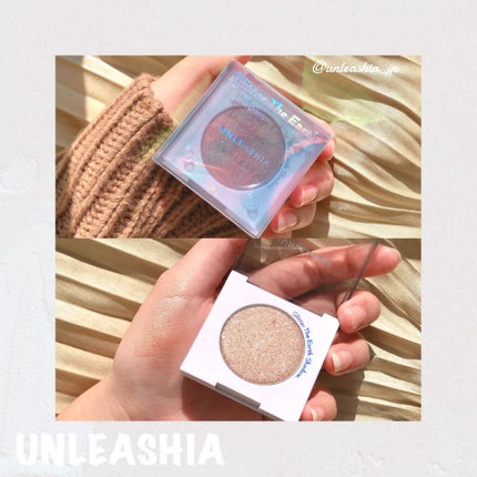 グリッター ザ アースシャドウ/unleashia/単色アイシャドウを使ったクチコミ(4枚目)
