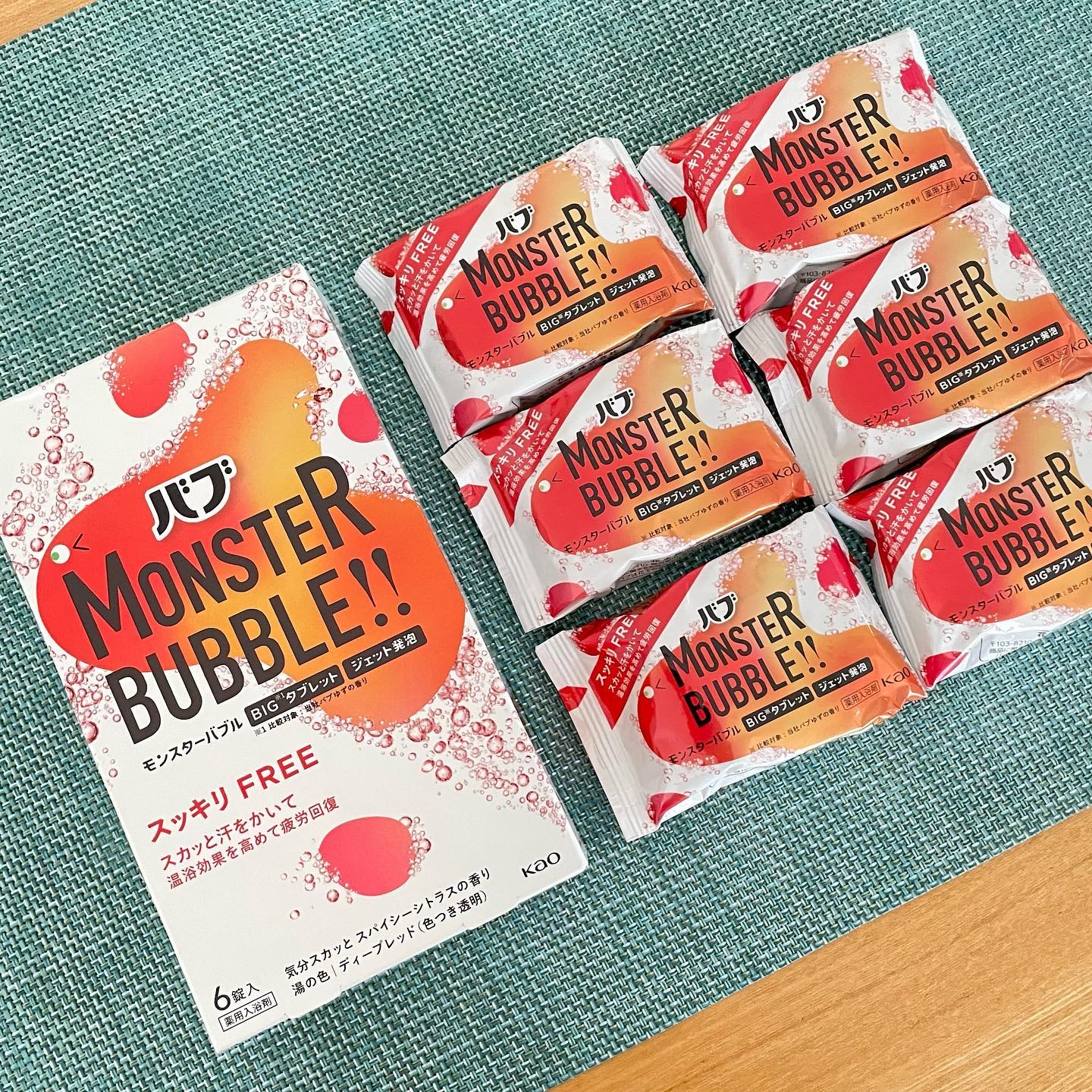 モンスターバブル スッキリFREE /バブ/炭酸系入浴剤を使ったクチコミ（2枚目）