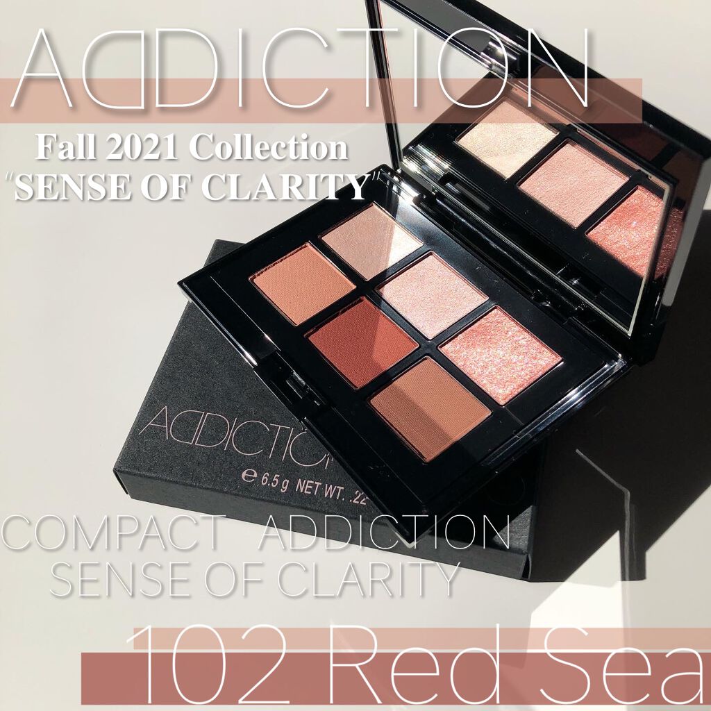 コンパクトアディクション センス オブ クラリティ 102 Red Sea レッド シー/ADDICTION/アイシャドウパレットを使ったクチコミ（1枚目）