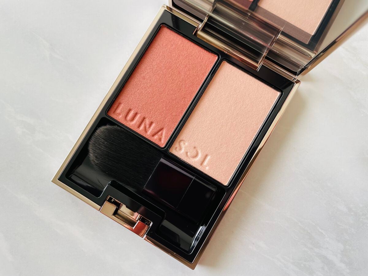 カラーリンググレイズ/LUNASOL/パウダーチークを使ったクチコミ(1枚目)