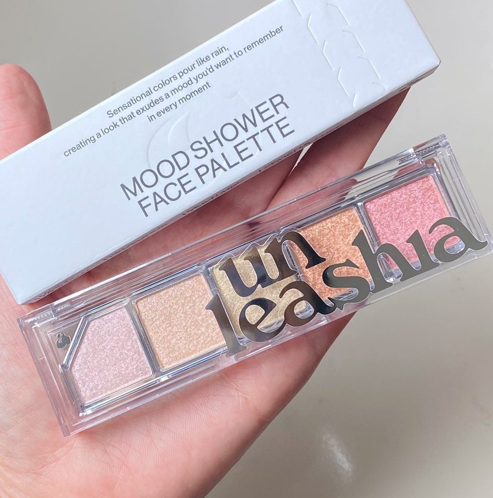 Mood Shower Face Palette/unleashia/パウダーハイライトを使ったクチコミ(1枚目)