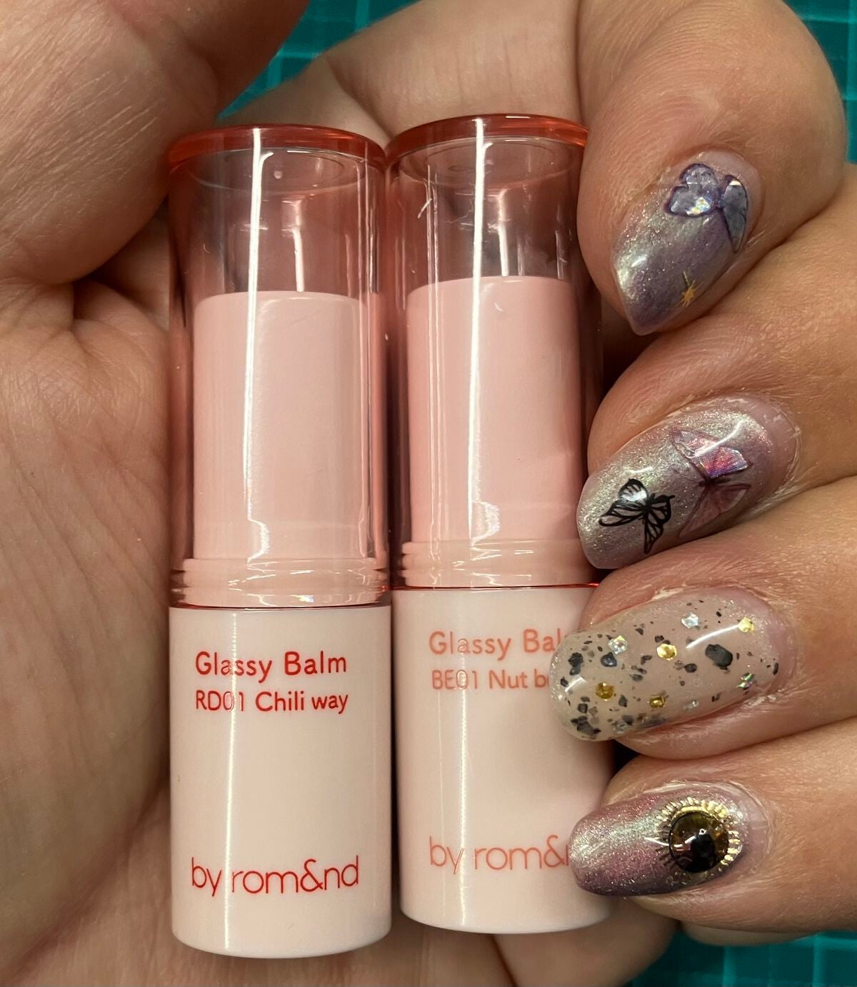 アンドバイロムアンド グラッシーバーム/&nd by rom&nd/口紅を使ったクチコミ(1枚目)