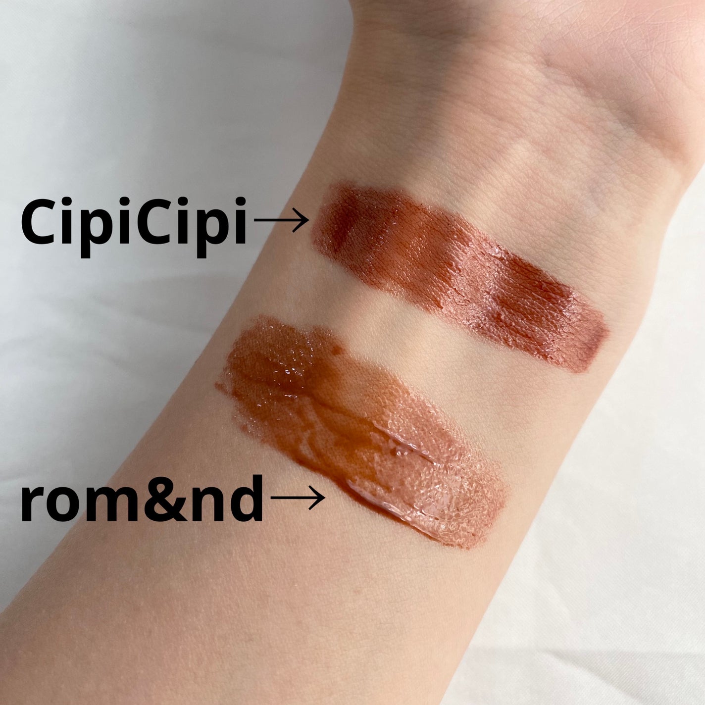 アンドバイロムアンド グラッシーボムティント/&nd by rom&nd/リップティントを使ったクチコミ(2枚目)