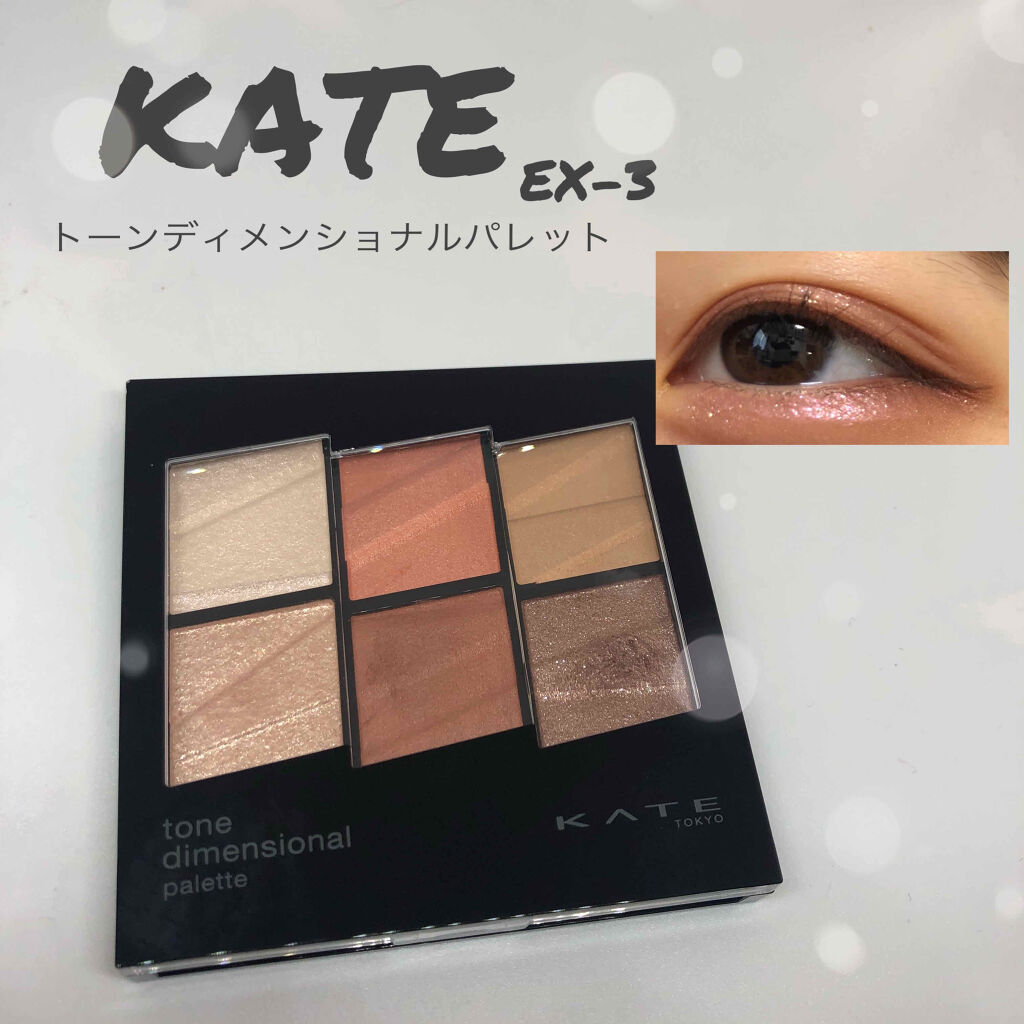 トーンディメンショナルパレット/KATE/メイクアップキットを使ったクチコミ（1枚目）