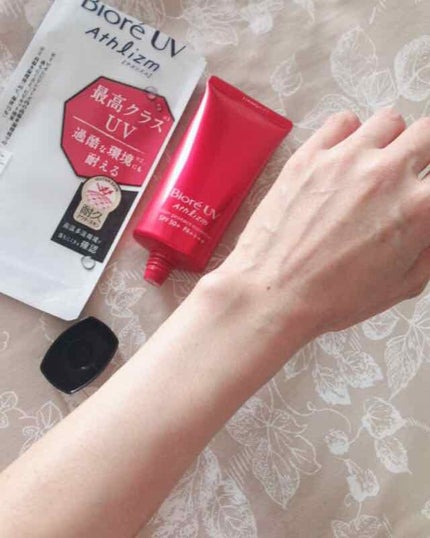 UV アスリズム スキンプロテクトエッセンス/ビオレ/日焼け止めローションを使ったクチコミ(3枚目)