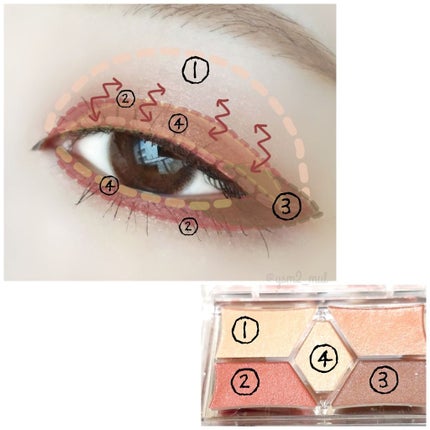 【旧品】パーフェクトスタイリストアイズ/キャンメイク/アイシャドウパレットを使ったクチコミ(4枚目)