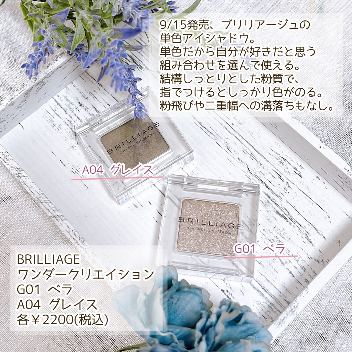 ワンダークリエイション /ブリリアージュ/単色アイシャドウを使ったクチコミ(2枚目)