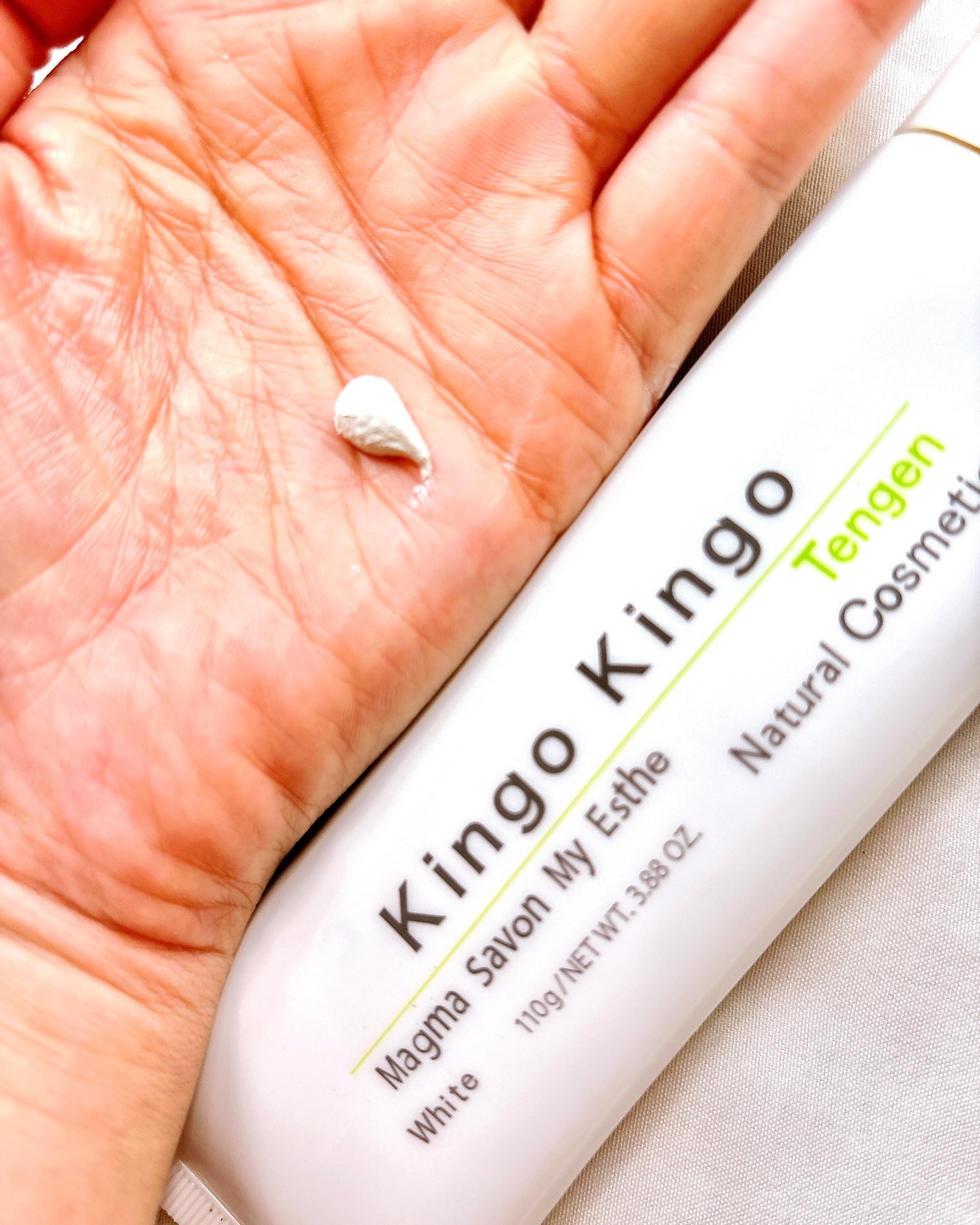 きんごきんご 火山白土洗顔料/天元/洗顔フォームを使ったクチコミ（2枚目）