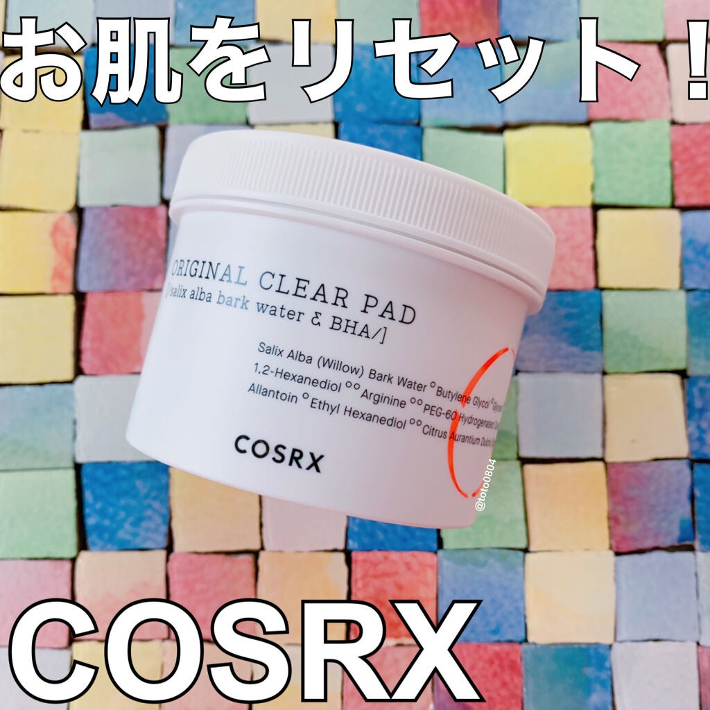 ワンステップオリジナルクリアパッド/COSRX/トナーパッドを使ったクチコミ(1枚目)