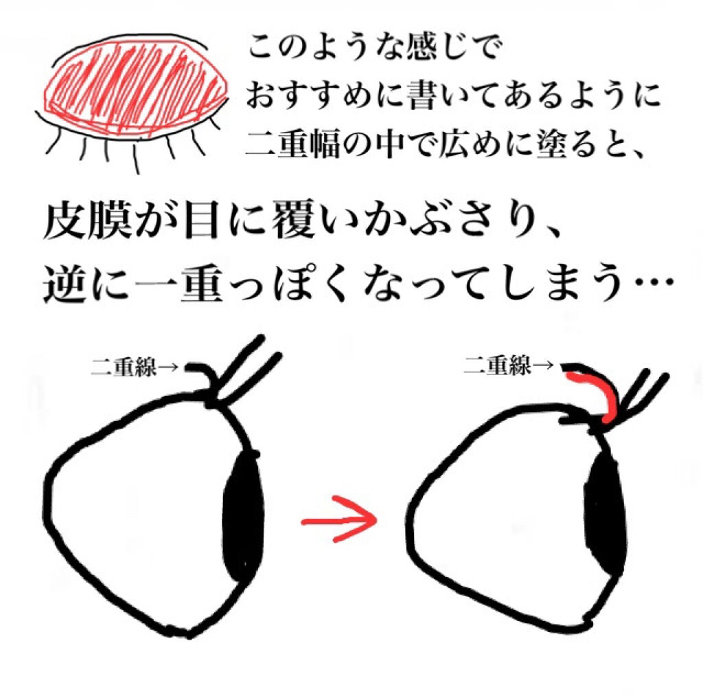 オリシキ アイリッドスキンフィルム /D-UP/二重まぶた用アイテムを使ったクチコミ(2枚目)