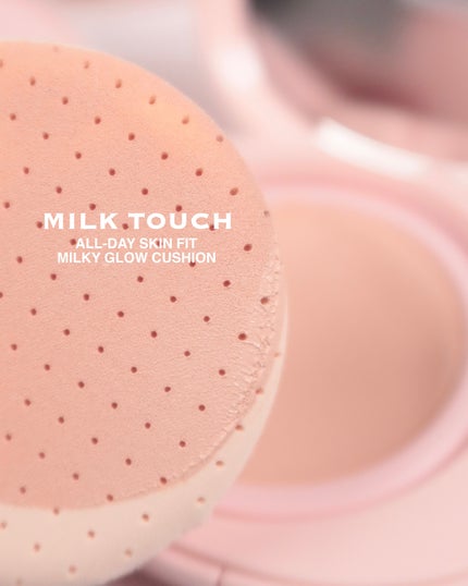 オールデイスキンフィットミルキーグロウクッション/Milk Touch/クッションファンデーションを使ったクチコミ(3枚目)