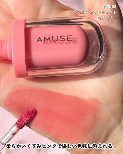 ジェルフィットティント/AMUSE/リップティントを使ったクチコミ(3枚目)