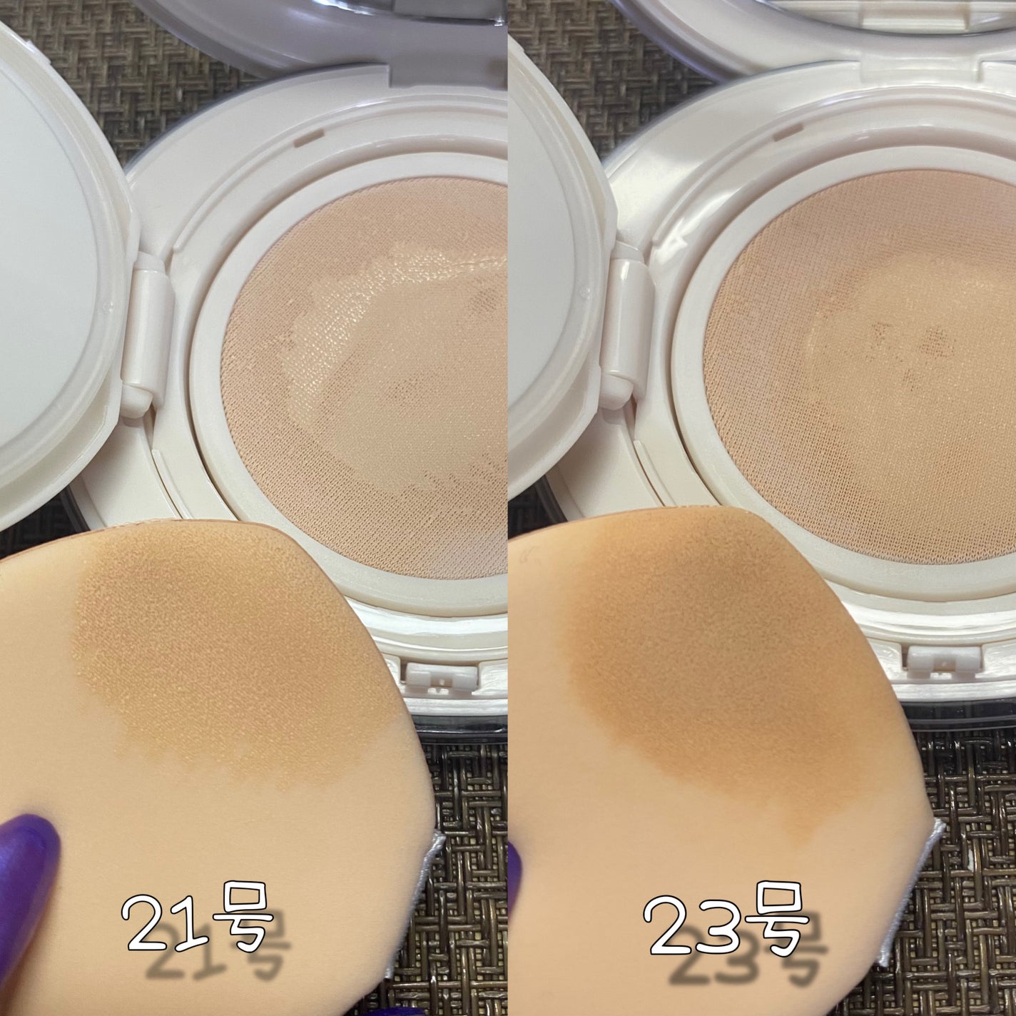 ブリージンググロークッション/Healus/クッションファンデーションを使ったクチコミ(4枚目)