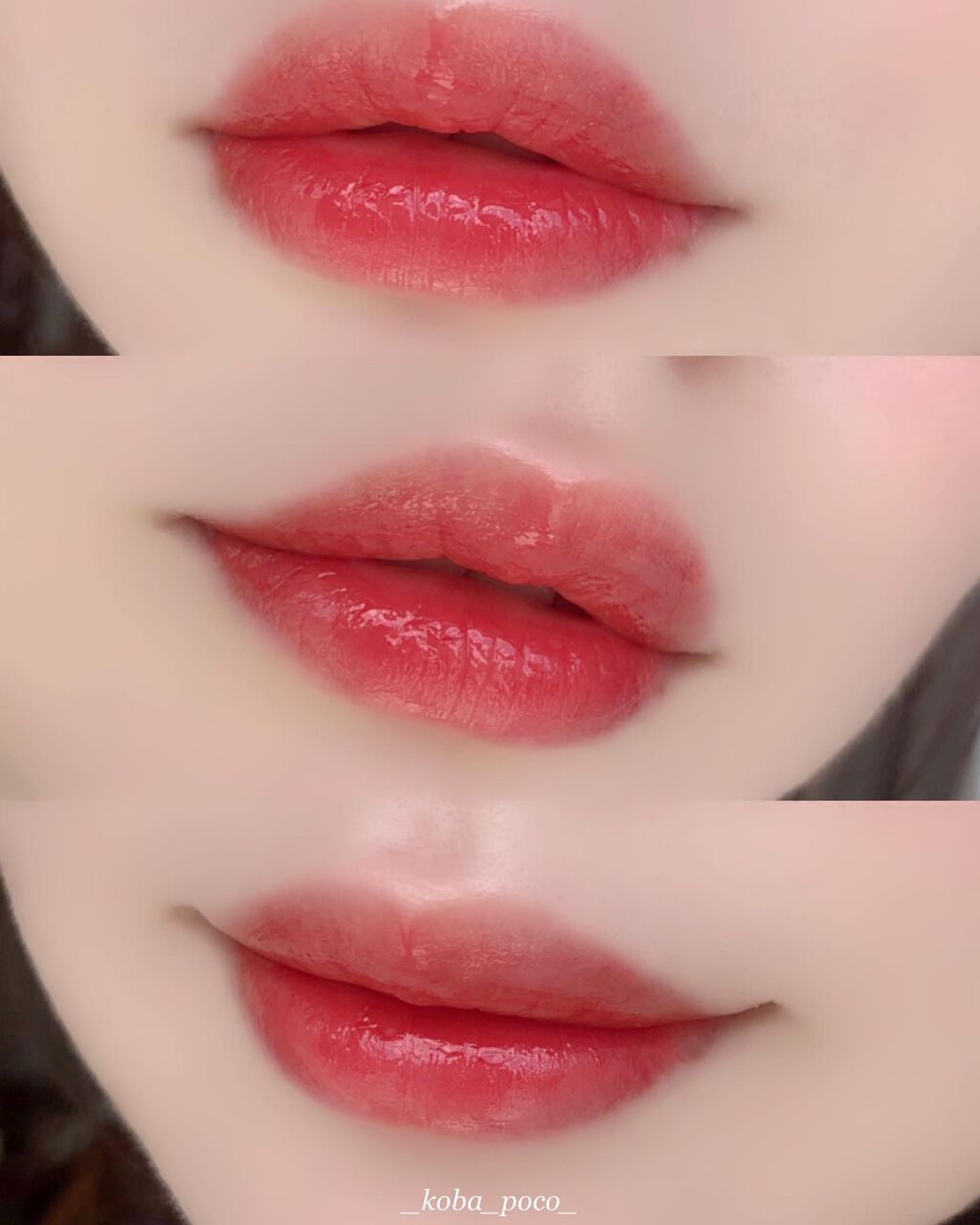 ジューシーラスティングティント/rom&nd/リップティントを使ったクチコミ(5枚目)