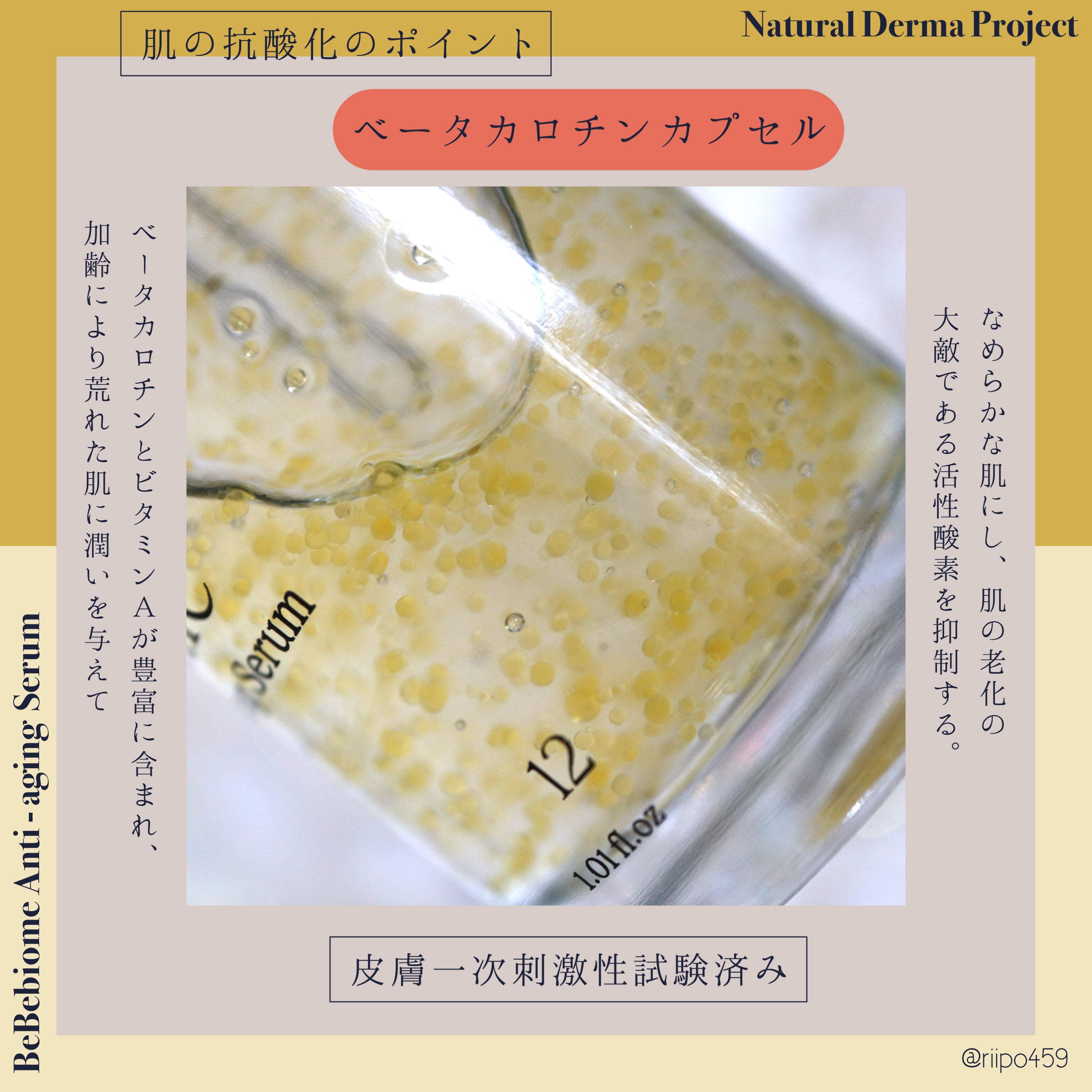 ベベバイオームアンチエイジングセラム/NATURAL DERMA PROJECT/美容液を使ったクチコミ（3枚目）