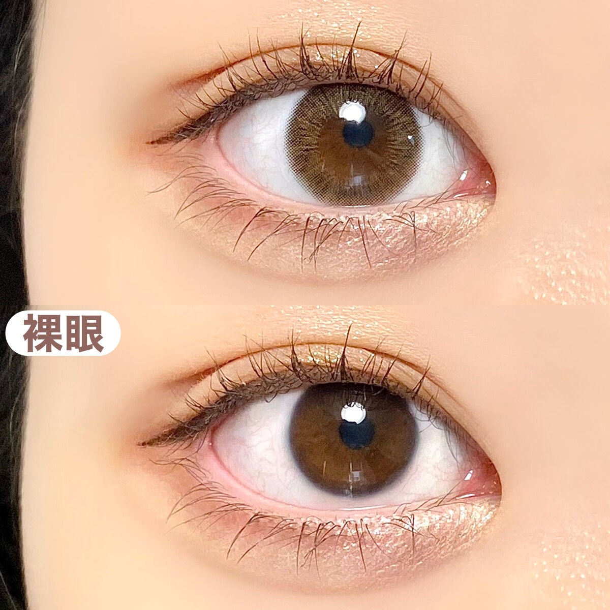 スワニーピュアチョコ(Swany Pure Choco)/OLOLA/カラーコンタクトレンズを使ったクチコミ(3枚目)