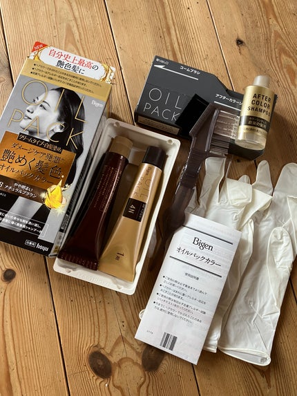 オイルパックカラー/ビゲン/ヘアカラーを使ったクチコミ(2枚目)