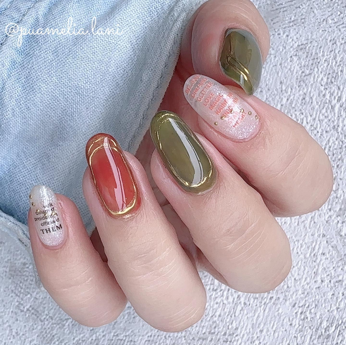 チャームスティックジェル #49 クリアカーキ/OMD/オールインワンネイルを使ったクチコミ（2枚目）