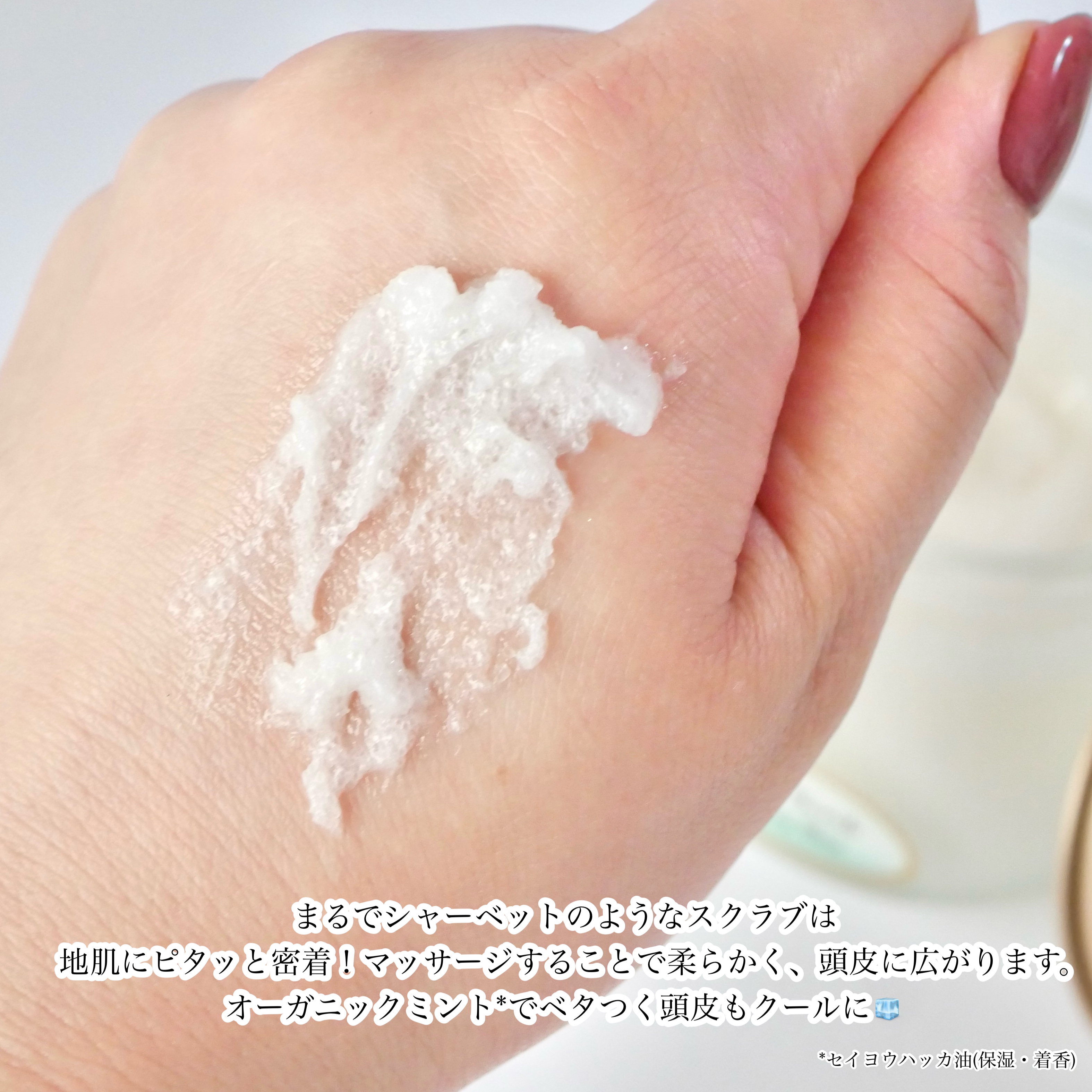 ヘッドスクラブ リフレッシング(ミント)/SABON/ヘッドスクラブを使ったクチコミ（3枚目）