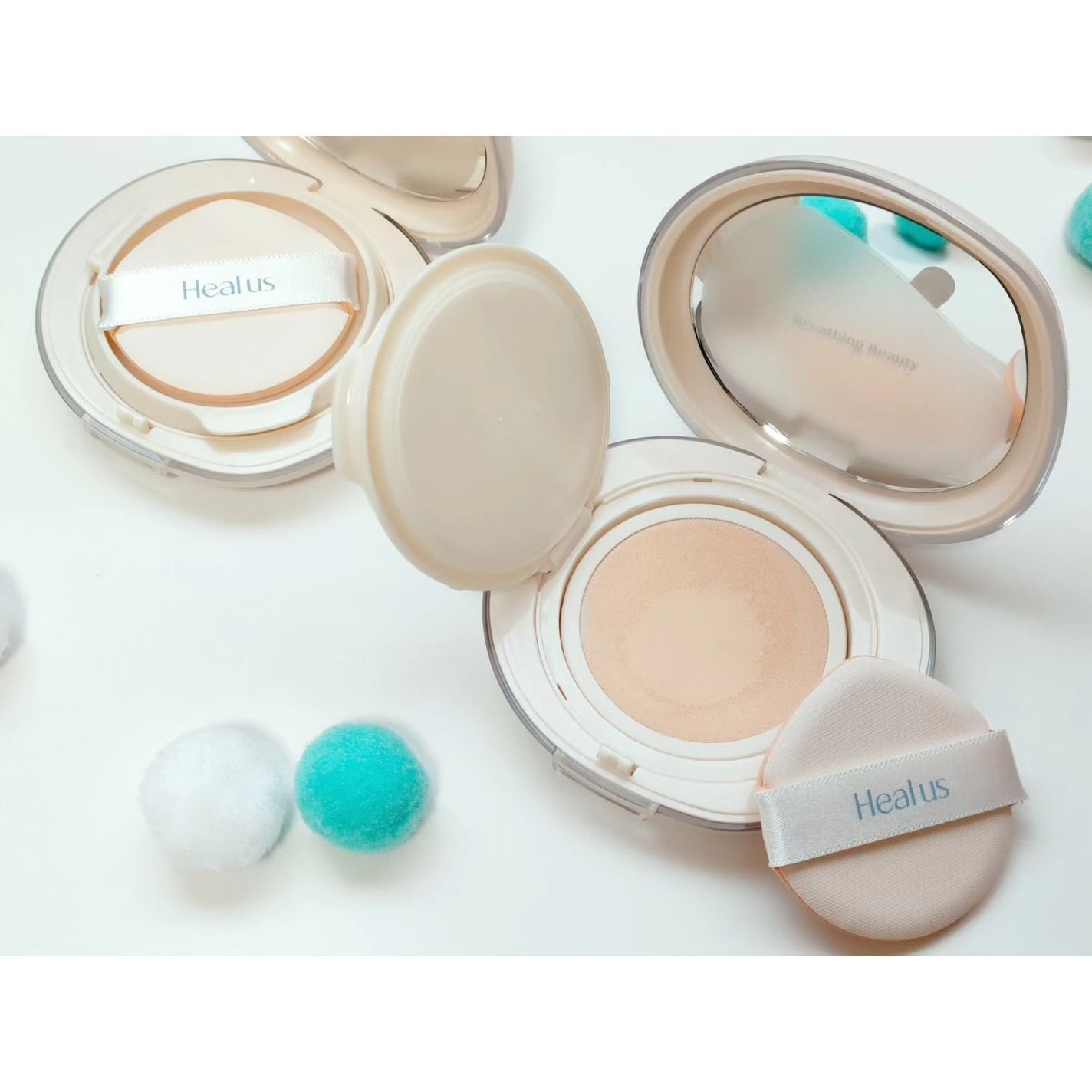 ブリージンググロークッション/Healus/クッションファンデーションを使ったクチコミ(2枚目)