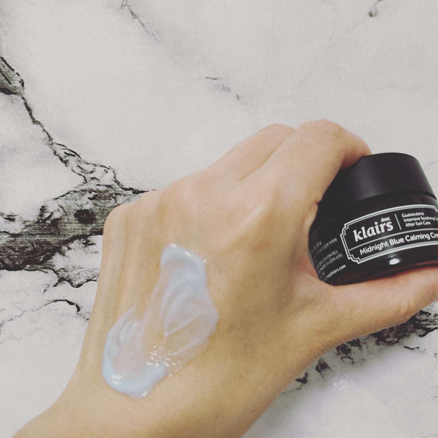 ミッドナイトブルーカーミングクリーム/Klairs/フェイスクリームを使ったクチコミ(5枚目)