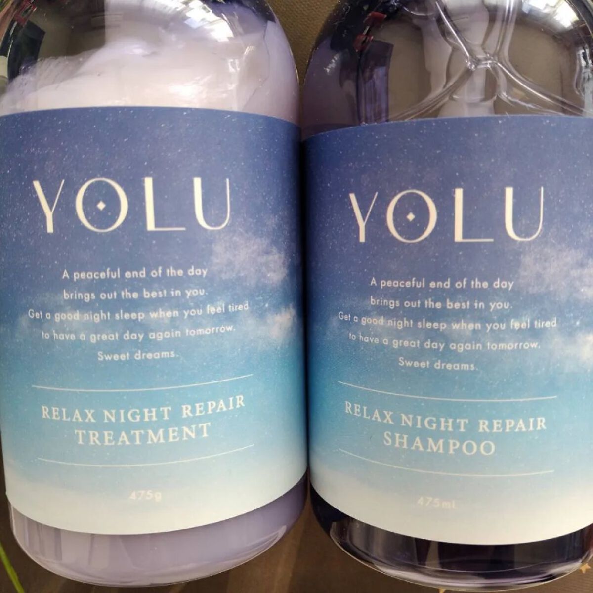 リラックスナイトリペア シャンプー／トリートメント/YOLU/市販シャンプーを使ったクチコミ（2枚目）
