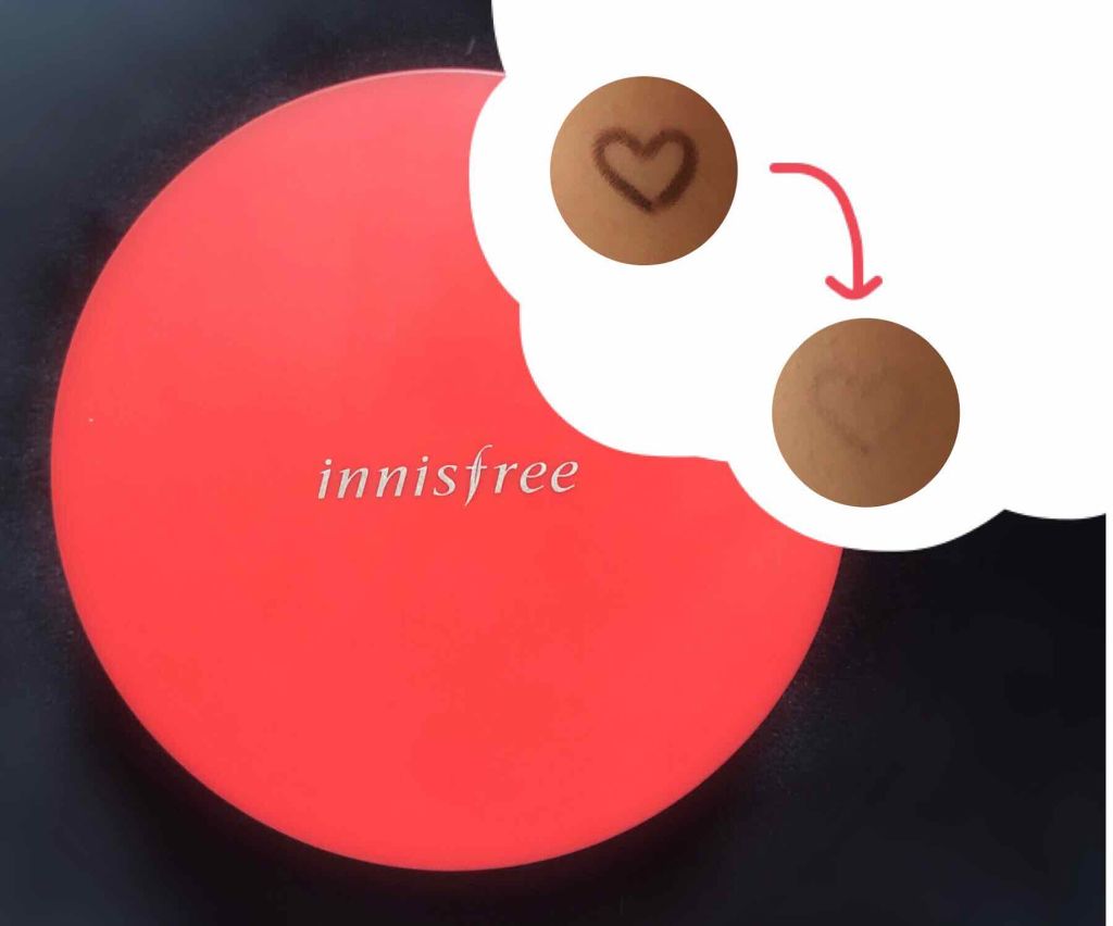 スキニーカバーフィットクッション/innisfree/クッションファンデーションを使ったクチコミ（2枚目）