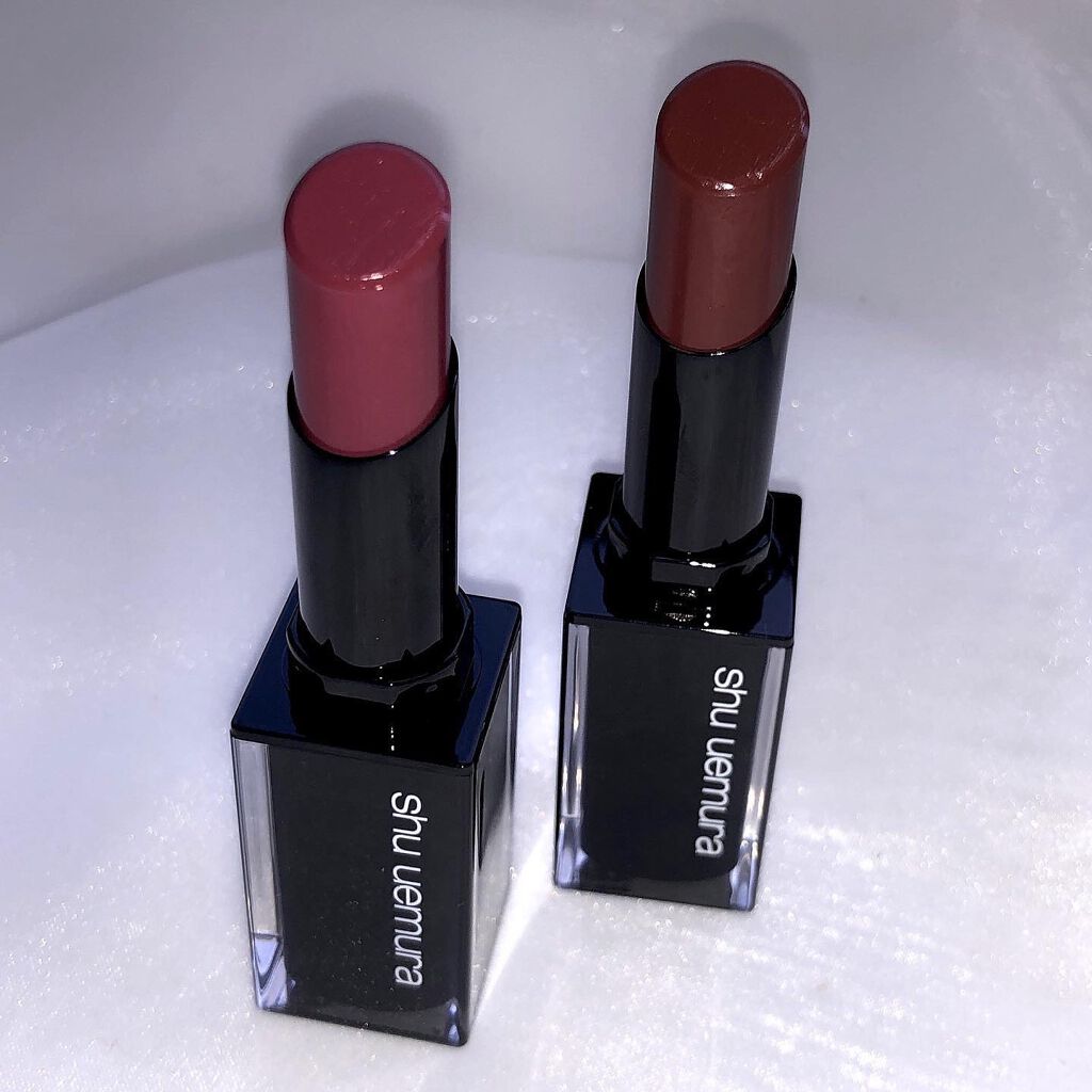 ルージュ アンリミテッド ラッカーシャイン/shu uemura/口紅を使ったクチコミ（2枚目）