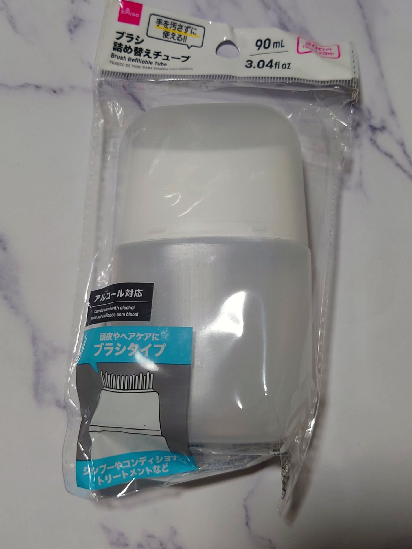 たかいらてふ on LIPS 「ブラシ詰め替えチューブ 220円 90mlアルコール対応頭皮や..」(1枚目)