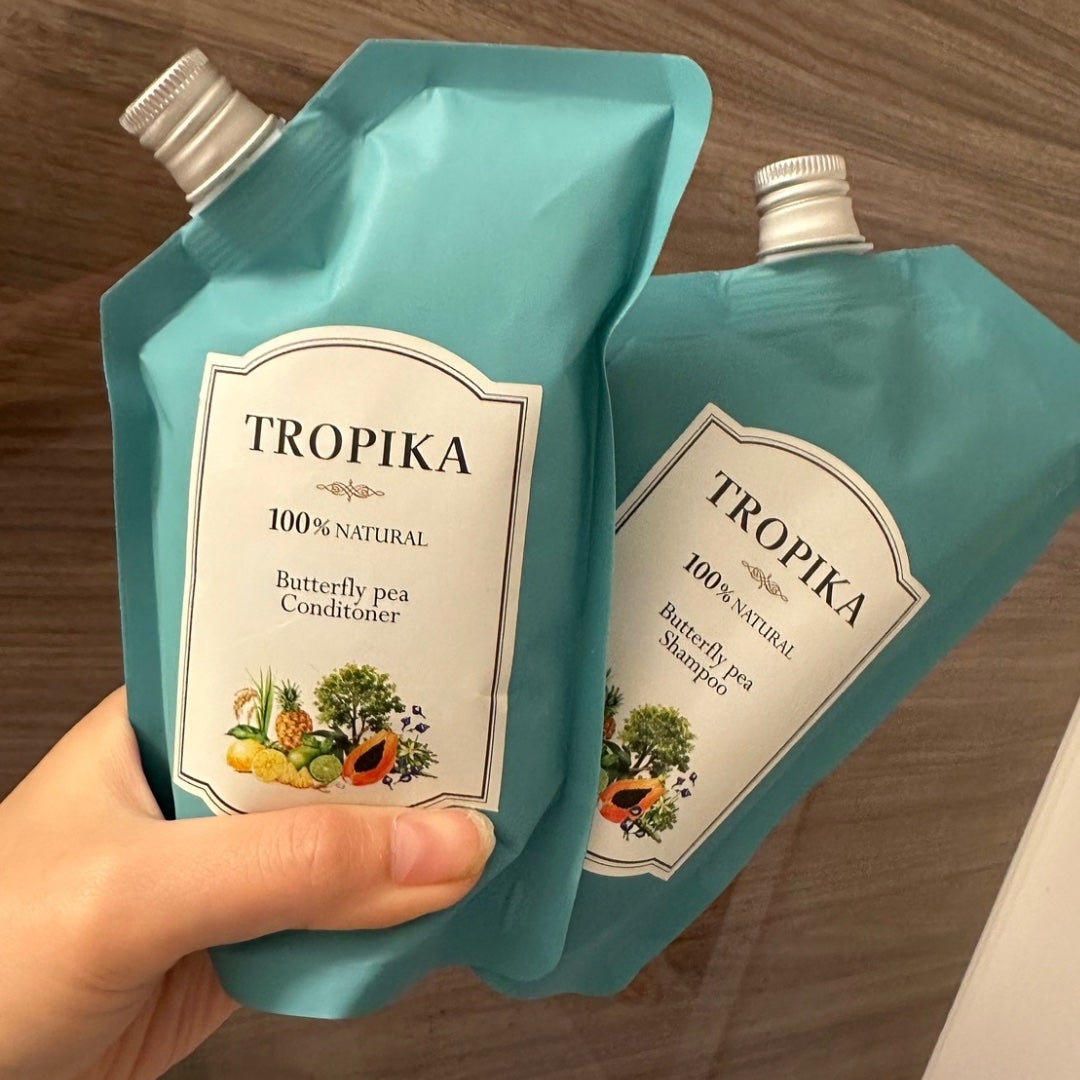 バタフライピーシャンプー/バタフライピーコンディショナー/TROPIKA/市販シャンプーを使ったクチコミ(4枚目)