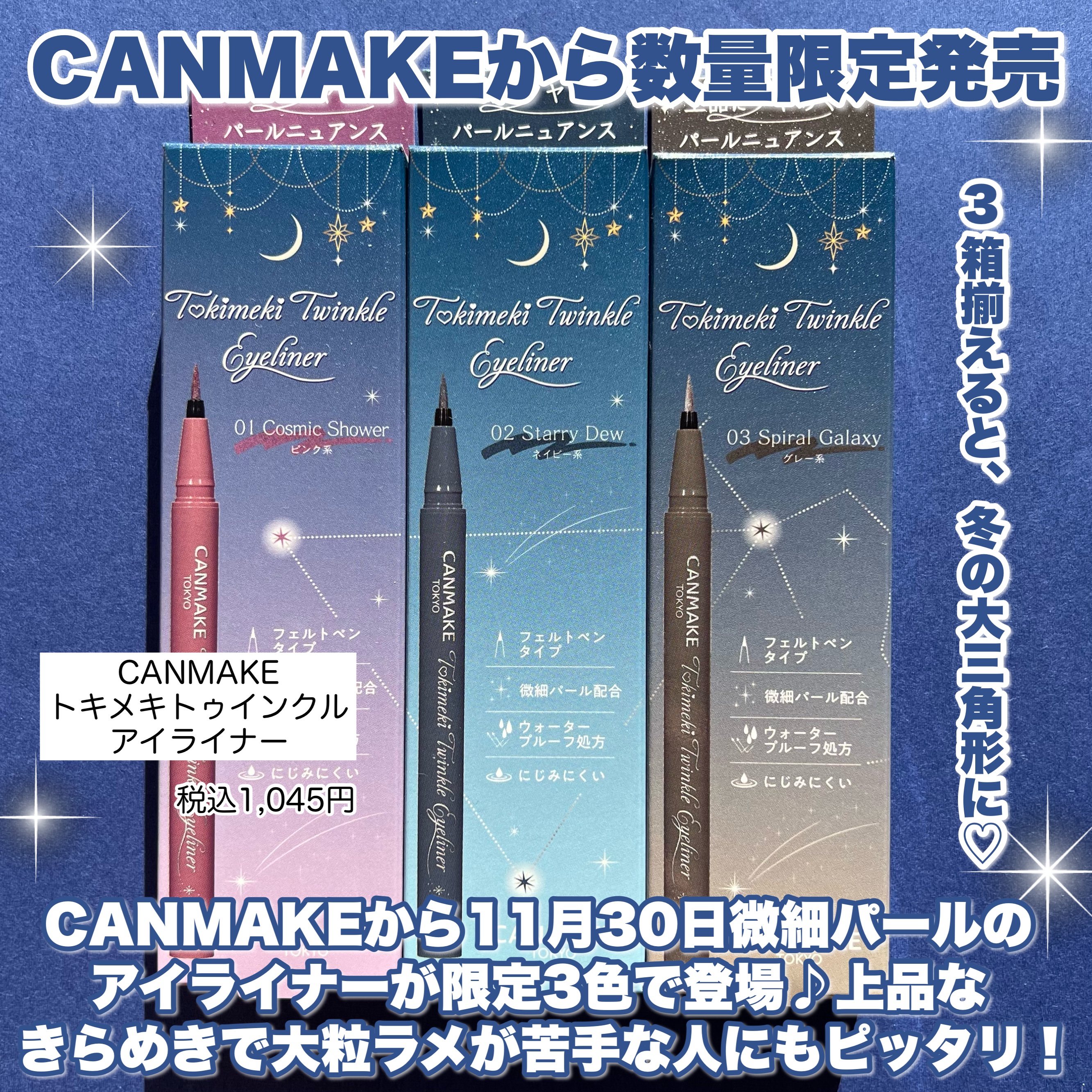 トキメキトゥインクルアイライナー/キャンメイク/リキッドアイライナーを使ったクチコミ（2枚目）