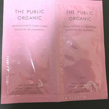 THE PUBLIC ORGANIC スーパーポジティブ シャンプー DRS／ヘア トリートメント DRSのクチコミ「気になってトライアル用使用🌷

ピンクのパッケージなのでローズ系の香りかと思いがちですがシャン.....」（1枚目）