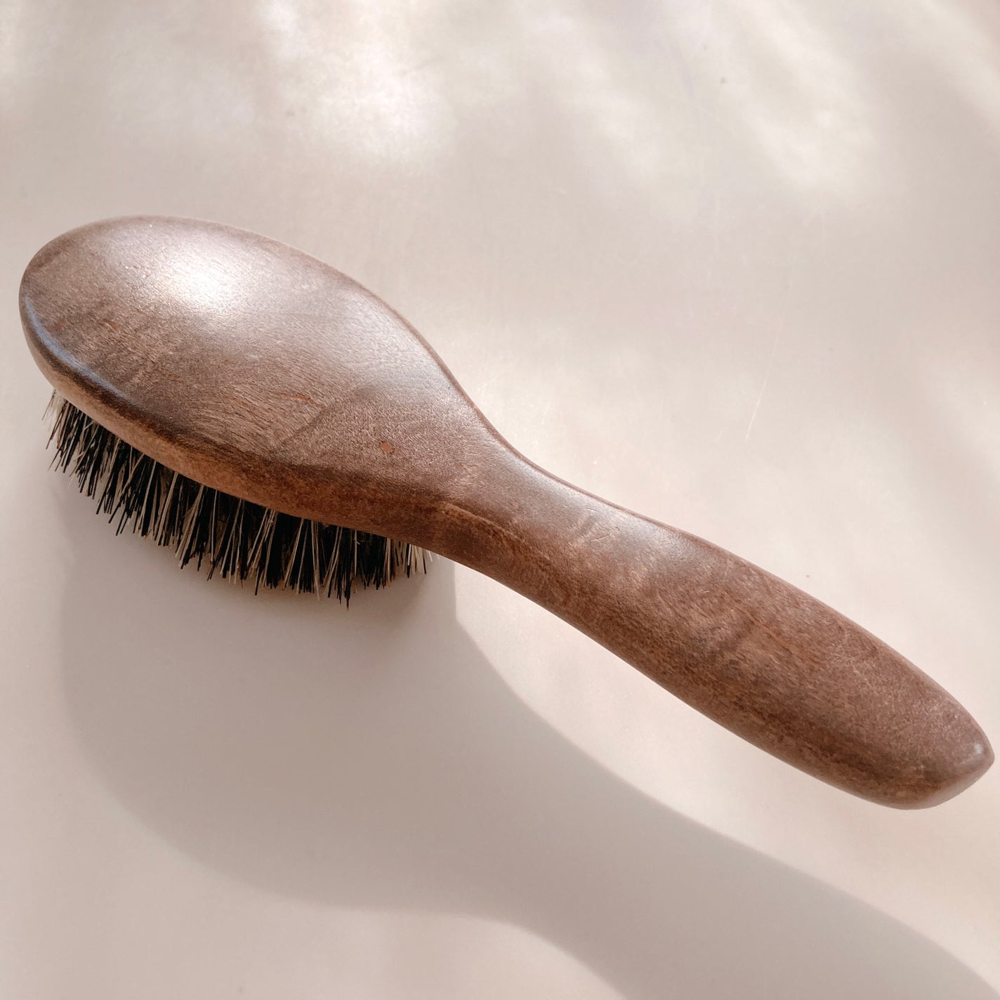 ウッドヘアブラシ ダークグレー/MARKS&WEB/ヘアブラシを使ったクチコミ(6枚目)