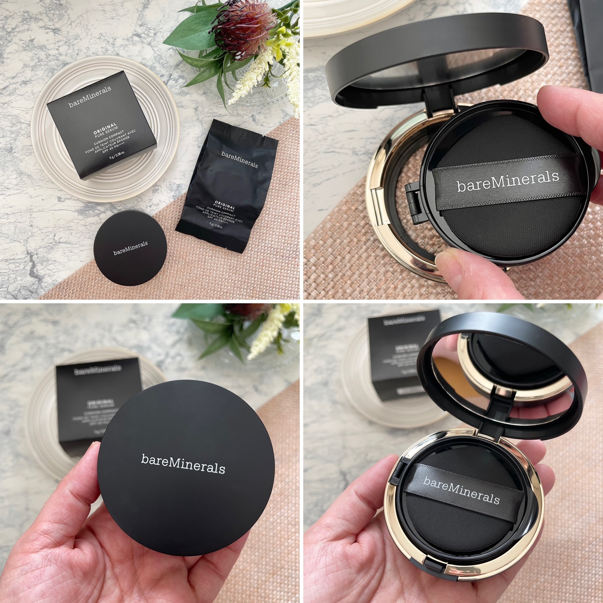 オリジナル ピュア セラム カバーアップ クッション フェア 01/bareMinerals/クッションファンデーションを使ったクチコミ（3枚目）