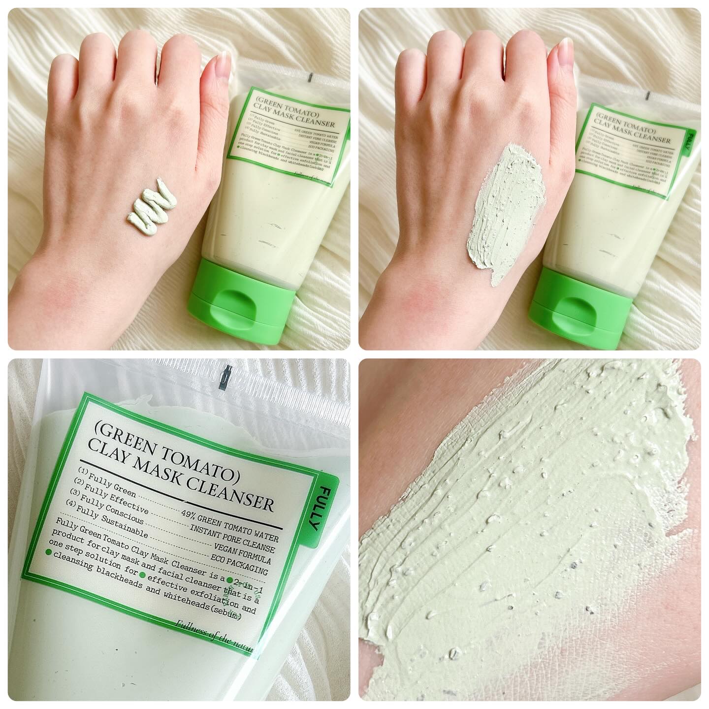 グリーントマトクレイマスククレンザー/FULLY/洗い流すパック・マスクを使ったクチコミ（3枚目）