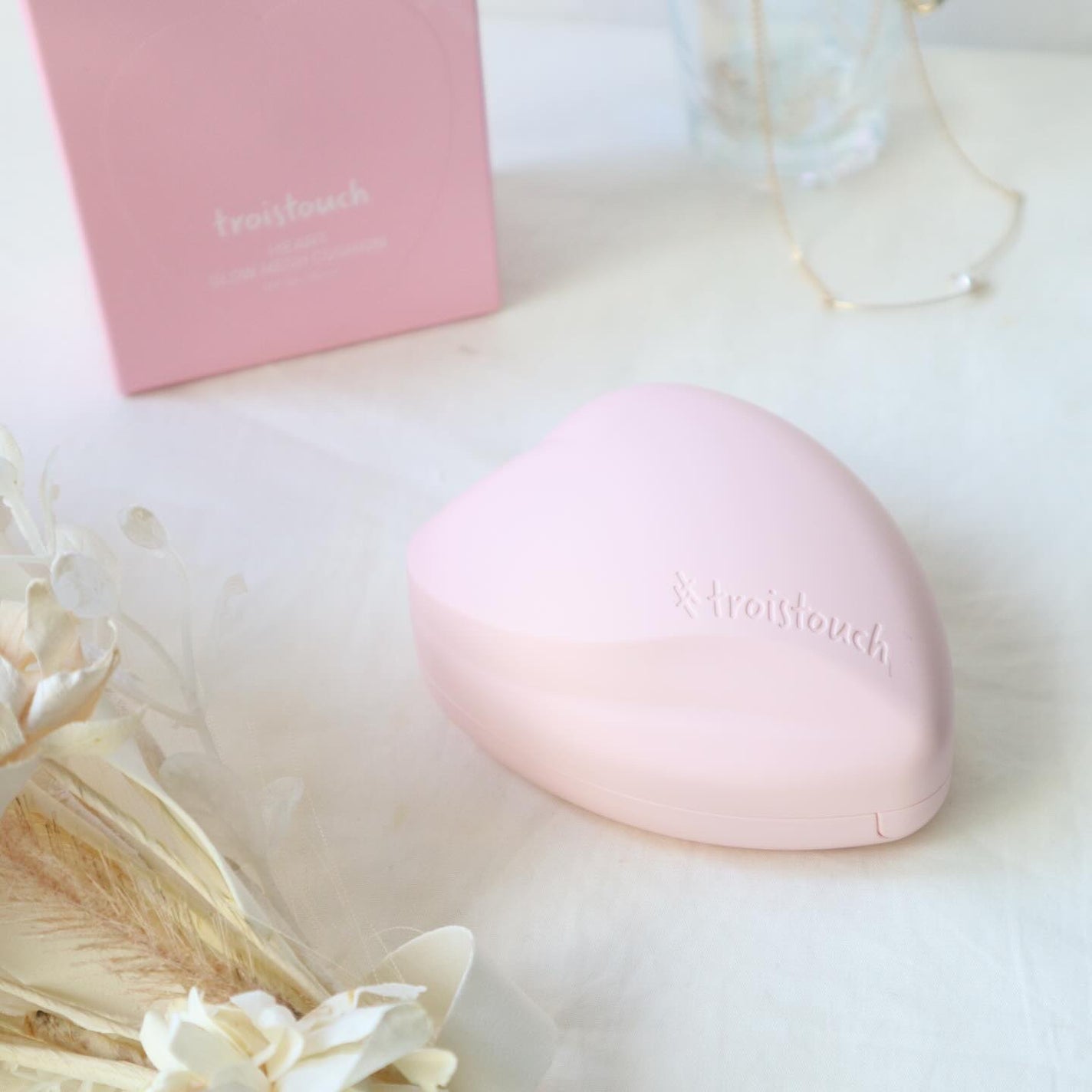 トワタッチ ハートクッション グロウメッシュ/troistouch/クッションファンデーションを使ったクチコミ(1枚目)