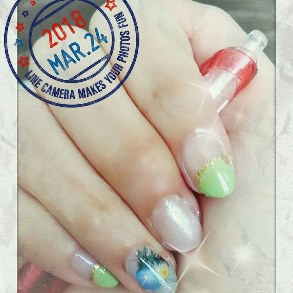 しずくネイルシール/キャンドゥ/ネイルシールを使ったクチコミ（1枚目）