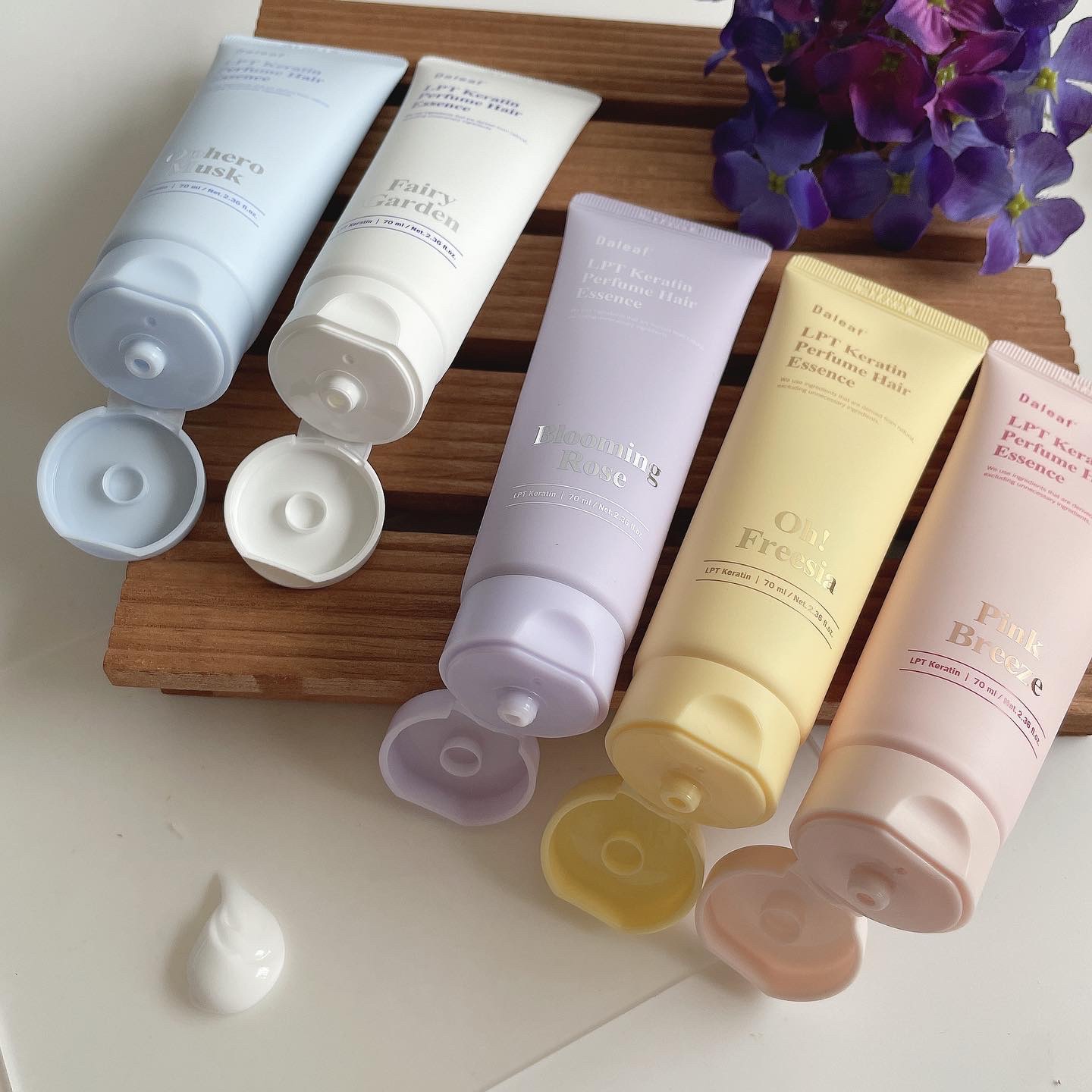 LPT Keratin パフュームヘアエッセンス Blooming Rose/Daleaf/ヘアミルクを使ったクチコミ（2枚目）