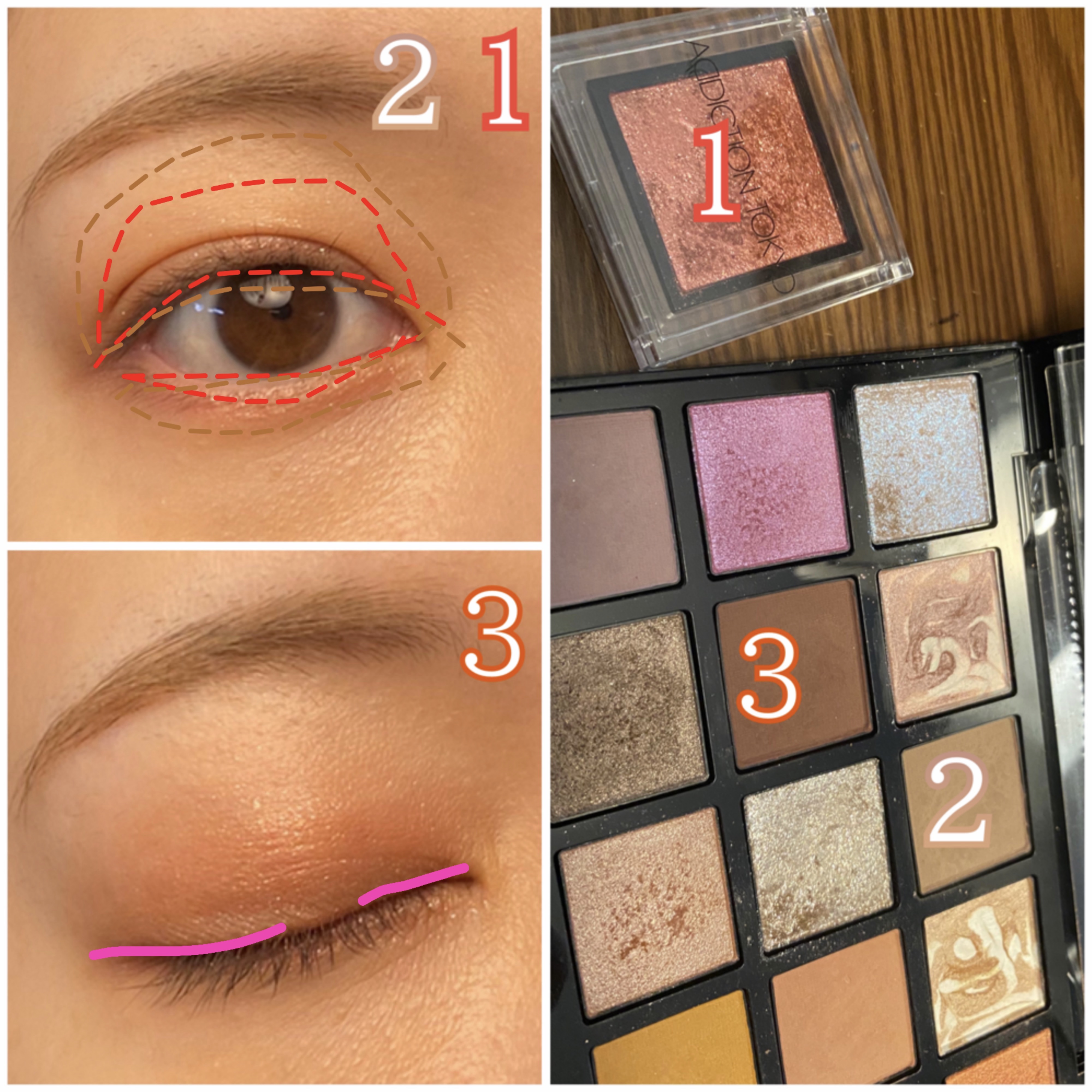 アディクション 15th アニバーサリー アイシャドウパレット “ロック ザ ベスト モーメンツ”/ADDICTION/パウダーアイシャドウを使ったクチコミ（3枚目）