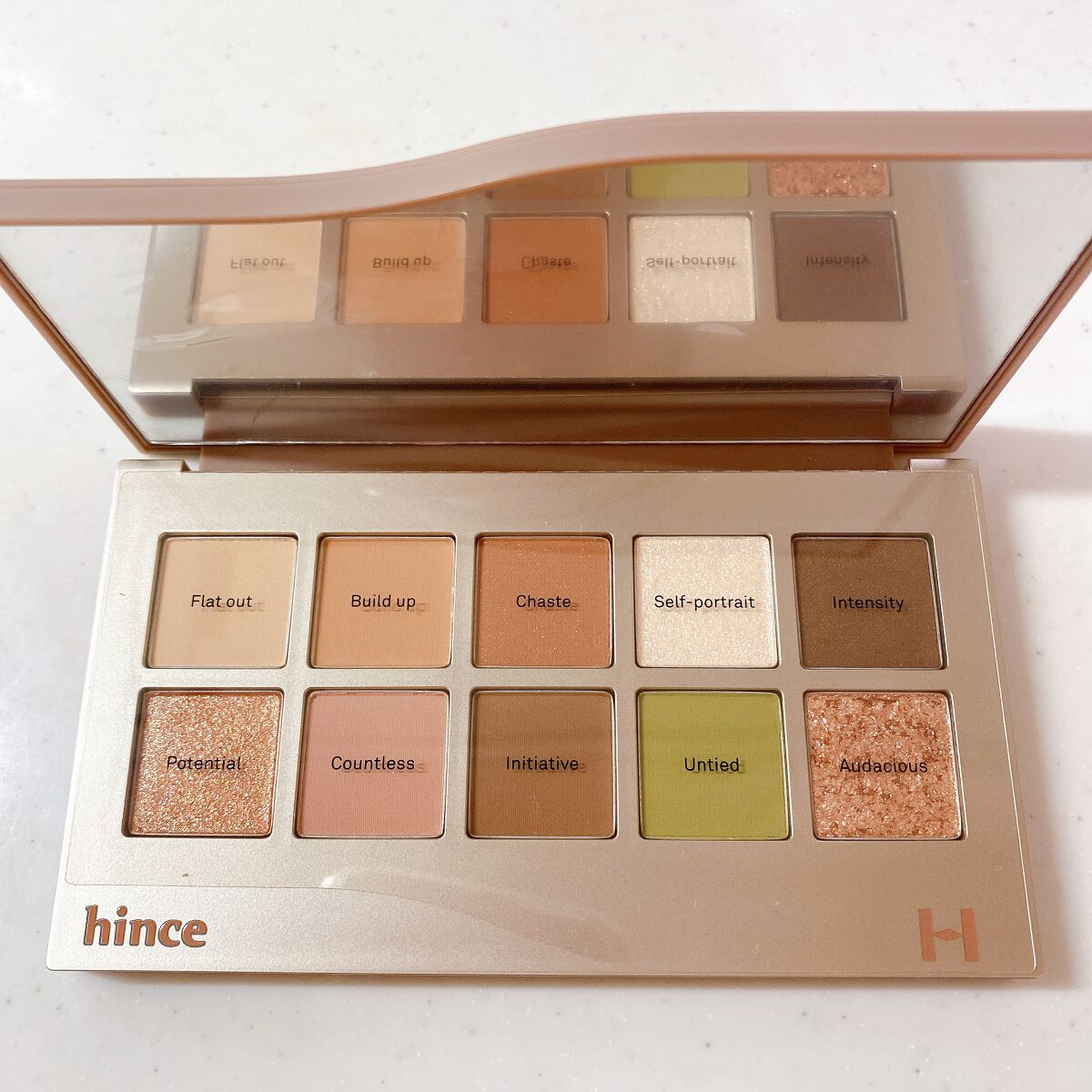 ニューデップスアイシャドウパレット/hince/アイシャドウパレットを使ったクチコミ(2枚目)