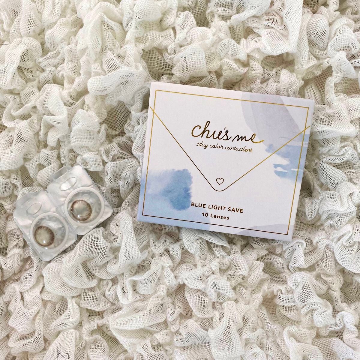 Chu's me BLUE LIGHT SAVE 1day/Chu's me/カラーコンタクトレンズを使ったクチコミ(1枚目)